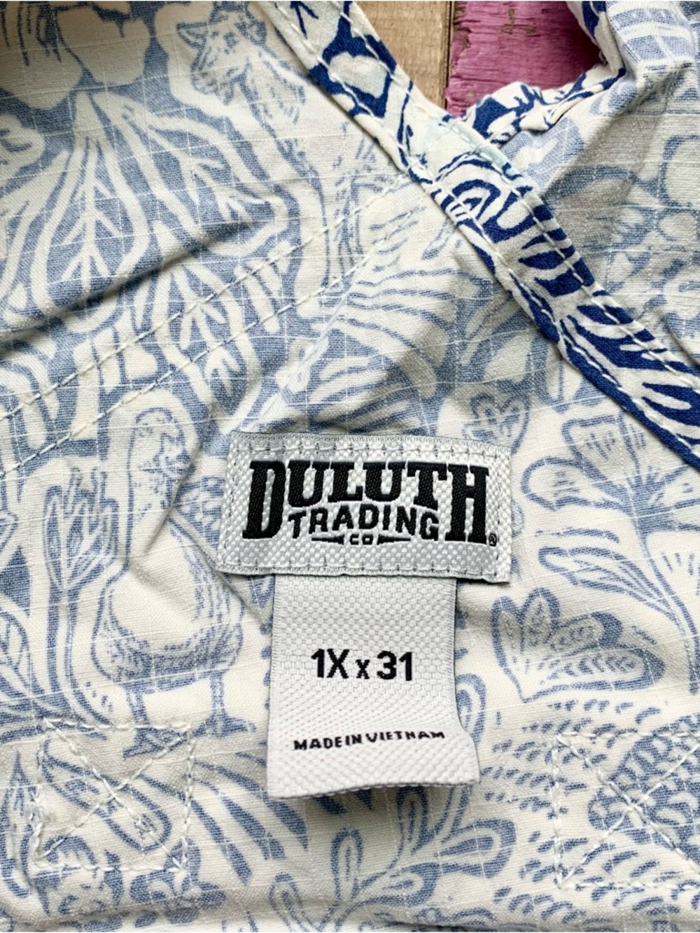 NWT Duluth 1X x31L Heirloom Gardening Bib Overalls Farm Toile Garden Outdoors - Picture 5 of 8